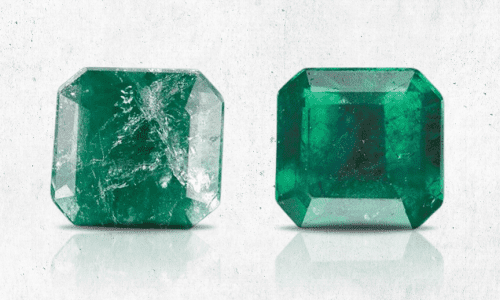 Fractured vs Treated Emerald