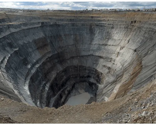 Mir Diamond Mine Russia