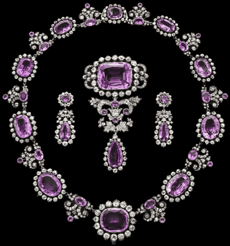Crown Amethyst Suite of Jewels