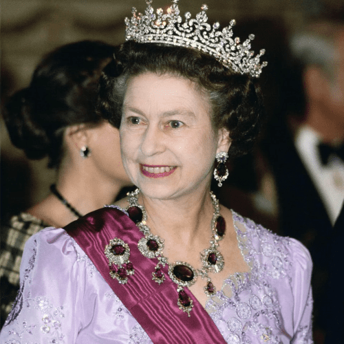 Queen Victoria’s Crown Ruby Brooch and Necklace