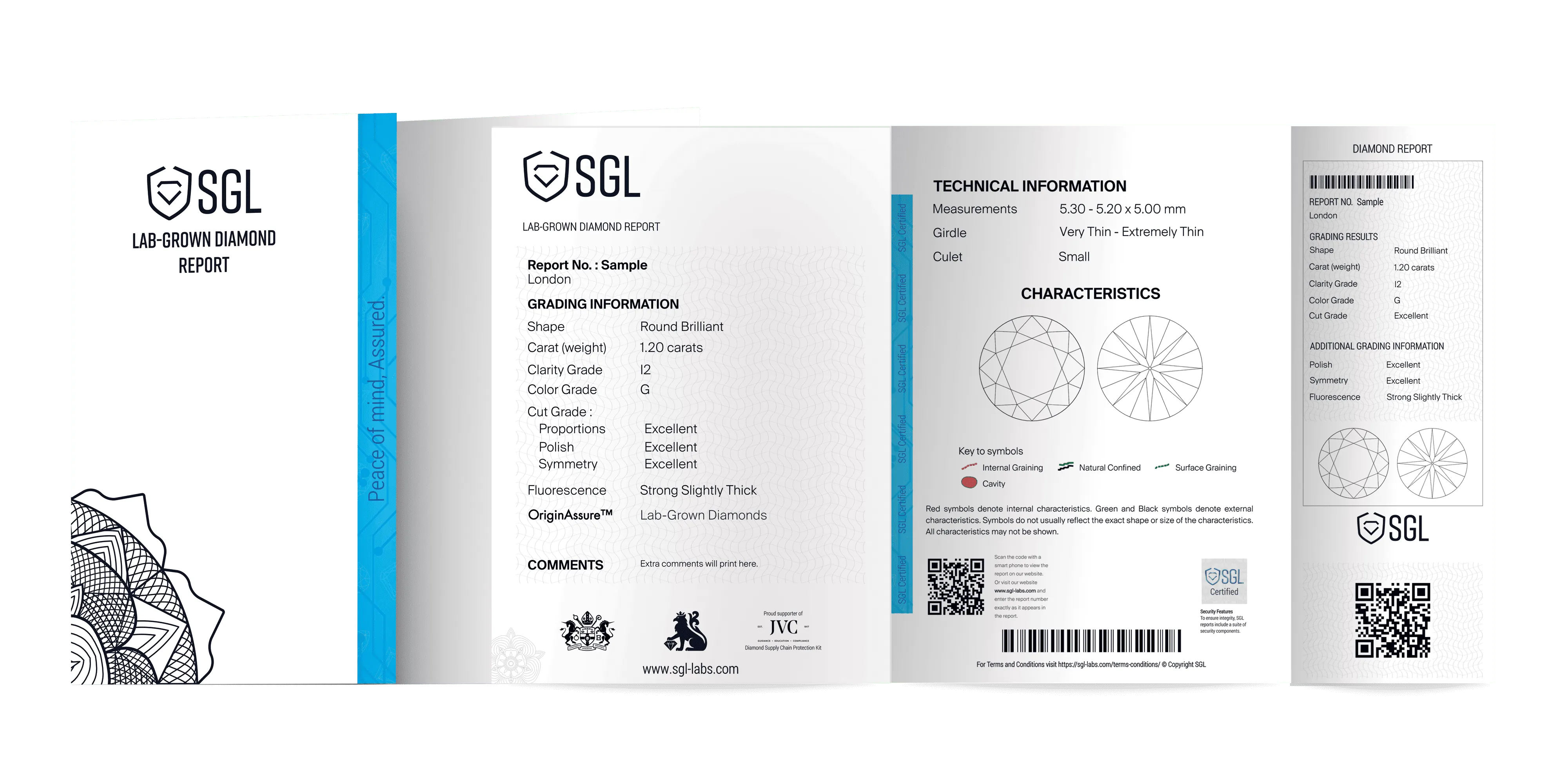 Lab Grown Diamond Mini Report with plot