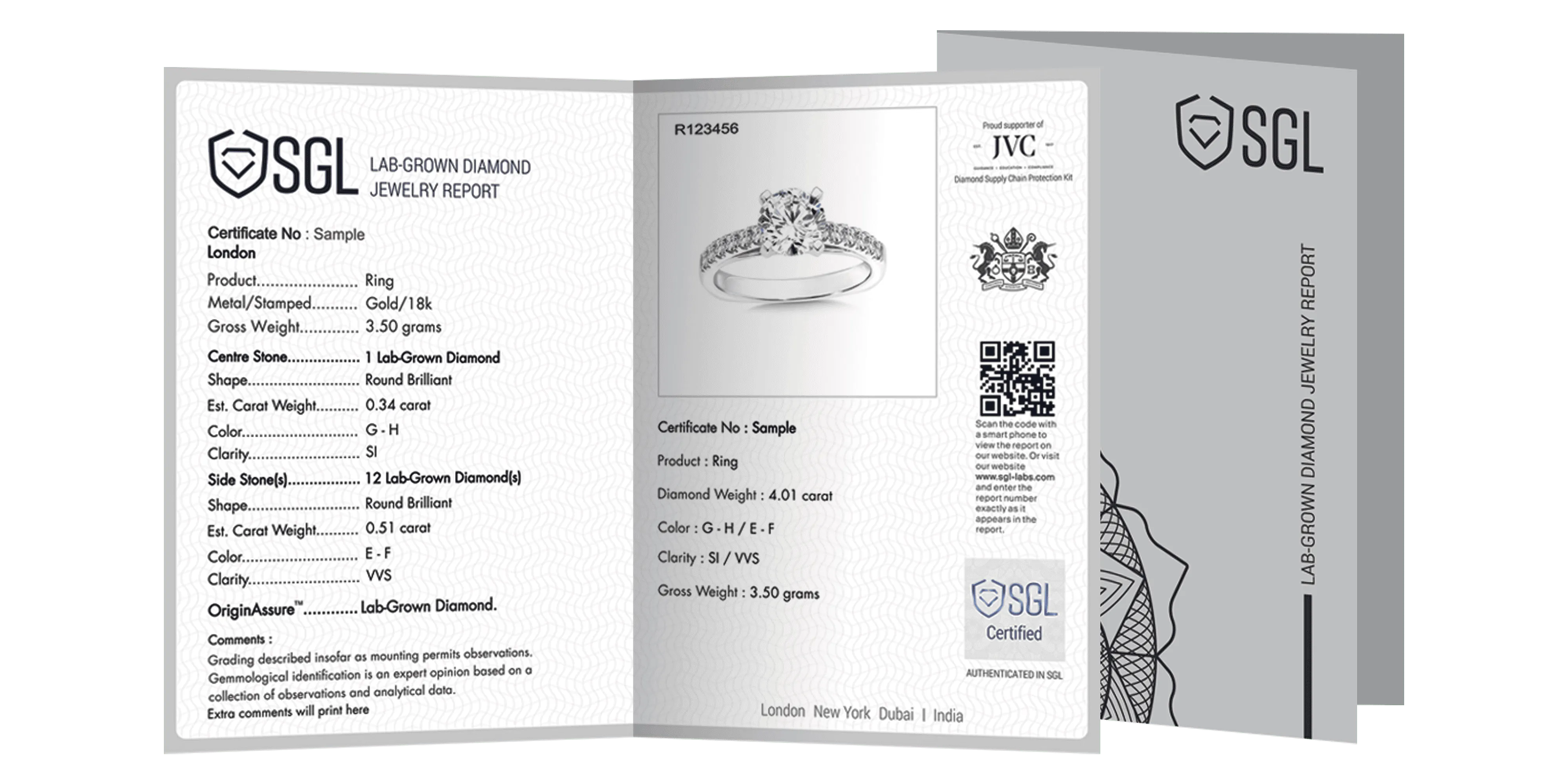 Lab Grown Solitaire Diamond JEWELLERY Report