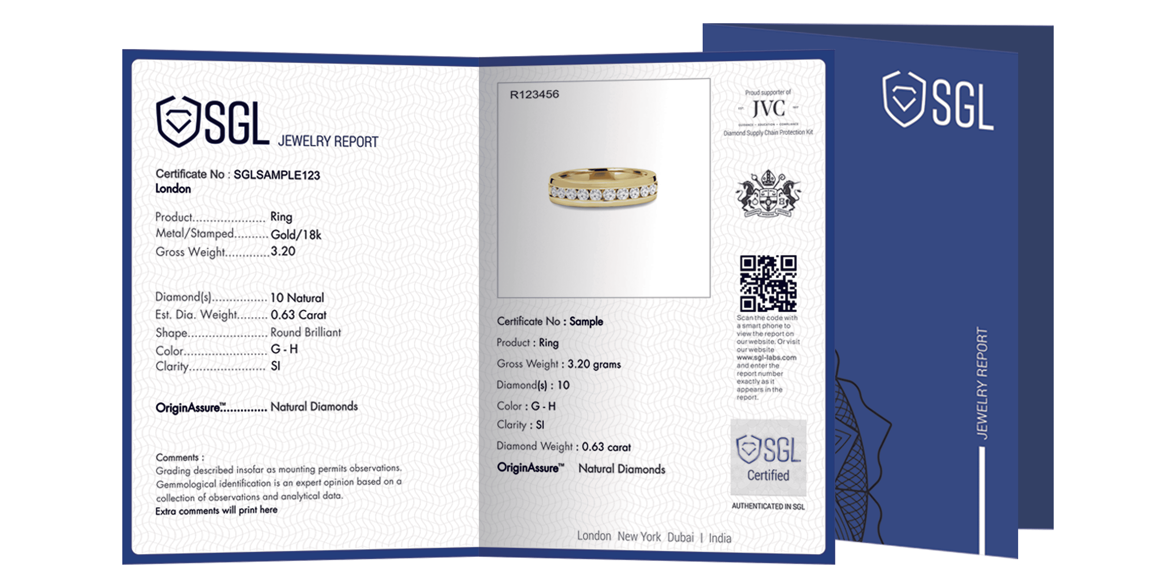 Natural Solitaire Diamond JEWELLERY Report