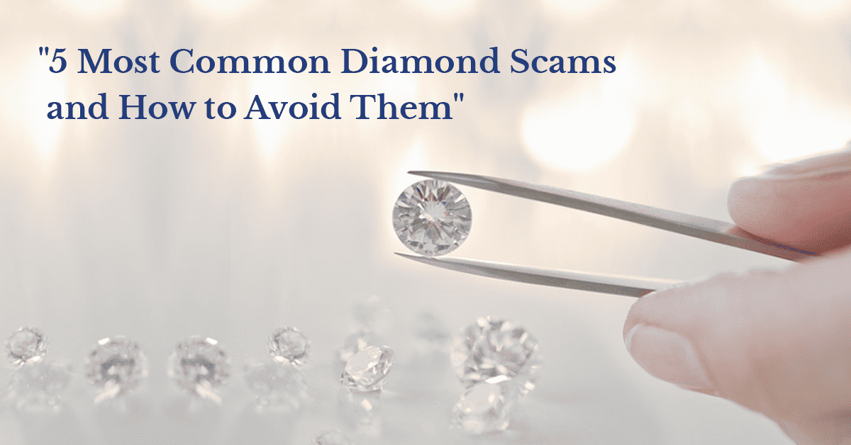 SGL Blog banner for common diamond scams and how to avoid them, protecting buyers from fraudulent jewelry transactions.
