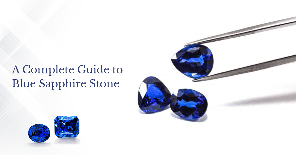 SGL Blog banner for a guide to blue sapphire or Neelam stone, exploring the beauty of these deep blue gems.