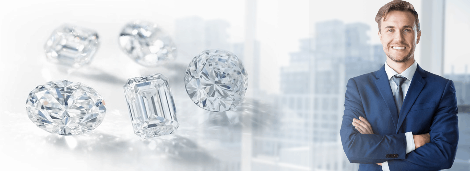 Close-up of a raw gemstone being inspected, representing the diamond collector and buyer career path.