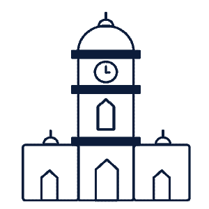 A building icon for SGL's Coimbatore laboratory in Tamil Nadu.