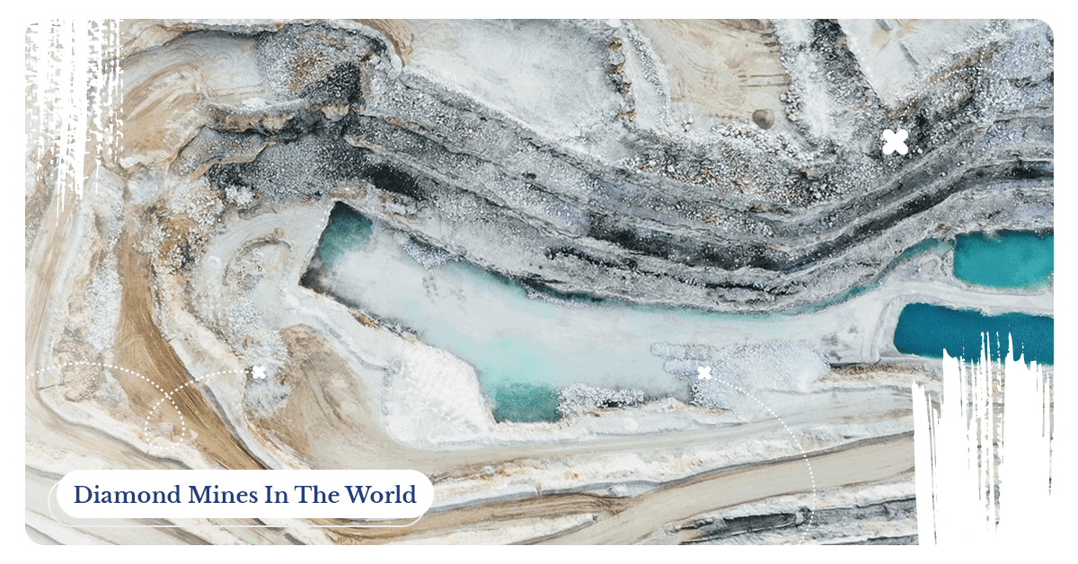 SGL Blog banner for the top 13 diamond mines in the world, identifying the locations where famous gems are sourced.