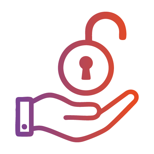 A technical icon symbolizing transparency and accessibility in the diamond certification process.