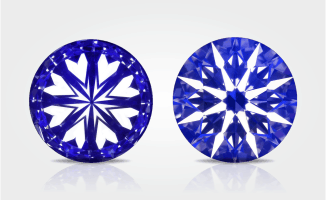 SGL Hearts & Arrows service page: Detailed assessment of a diamond's reflective symmetry and cut precision.