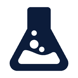 A laboratory beaker icon representing the technical and financial rewards of a career within SGL's global network.