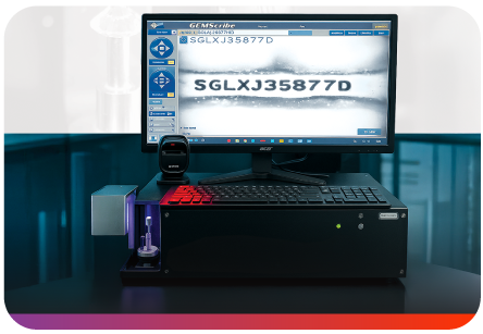 SGL GemScribe laser system for microscopic, permanent inscription of report numbers on diamond girdles.