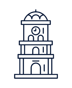 A building icon for SGL's Raipur center in Chhattisgarh.