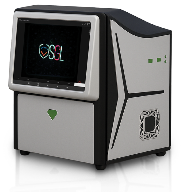 SGL Dia Screen 2.0 device for instant, non-invasive detection of natural versus lab-grown CVD and HPHT diamonds.