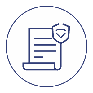 SGL security feature icon: Official security paper with a custom background for certificate protection.