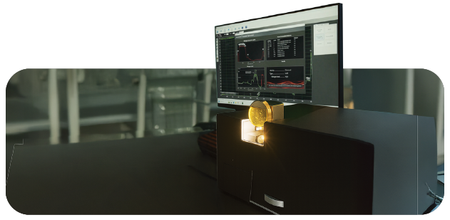 SGL FTIR Spectroscopy examining a diamond's atomic bonds and nitrogen aggregation states through infrared light.