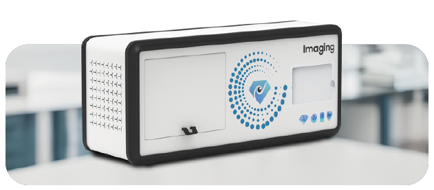 High-resolution 360° photography capturing a diamond’s symmetry and brilliance for transparent digital viewing.