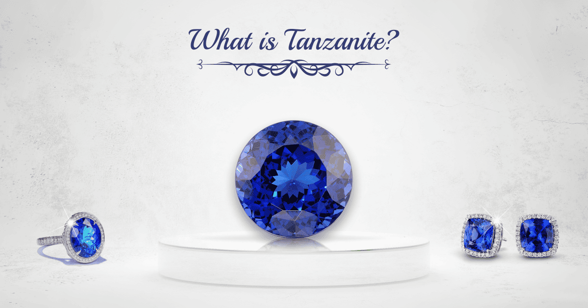 SGL Blog banner for what is tanzanite, highlighting the rare and beautiful blue-violet gemstone used in luxury jewelry.