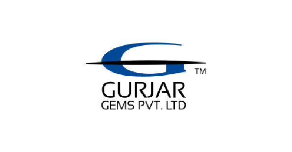 Logo of Gurjar Gems Pvt. Ltd., featured as a key manufacturing partner for the SGL factory visit experience.