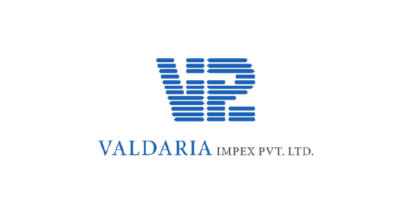 Logo of Valdaria Impex Pvt. Ltd., showcased as a strategic manufacturing partner for retail networking.